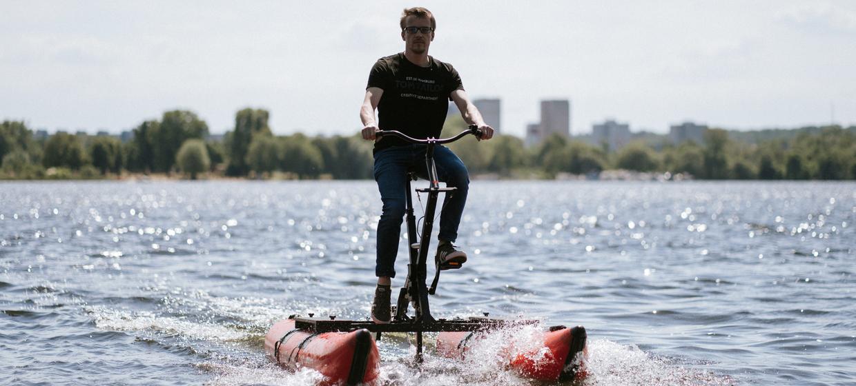 Wasserfahrrad Tour 1