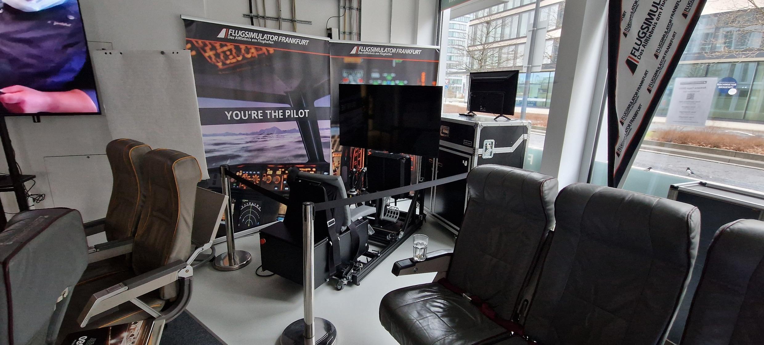 Weihnachst-Dinner im Flugsimulator Frankfurt in Flugsimulator Frankurt AIRlebnis-Flug 1