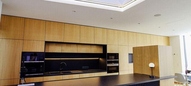 Gläserne 3D Fabrik Küche & Empfang in Leipzig 2