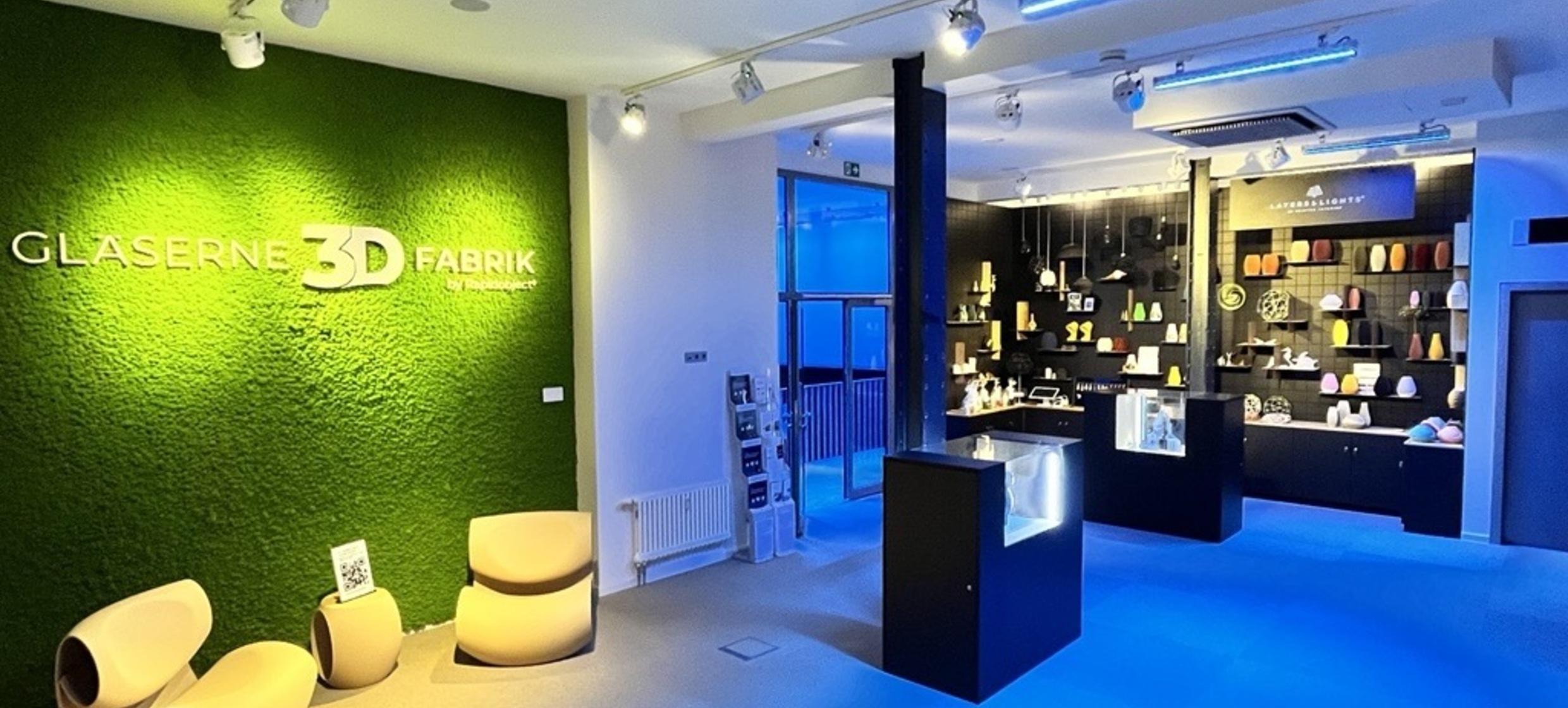 Gläserne 3D Fabrik Showroom in Leipzig 1