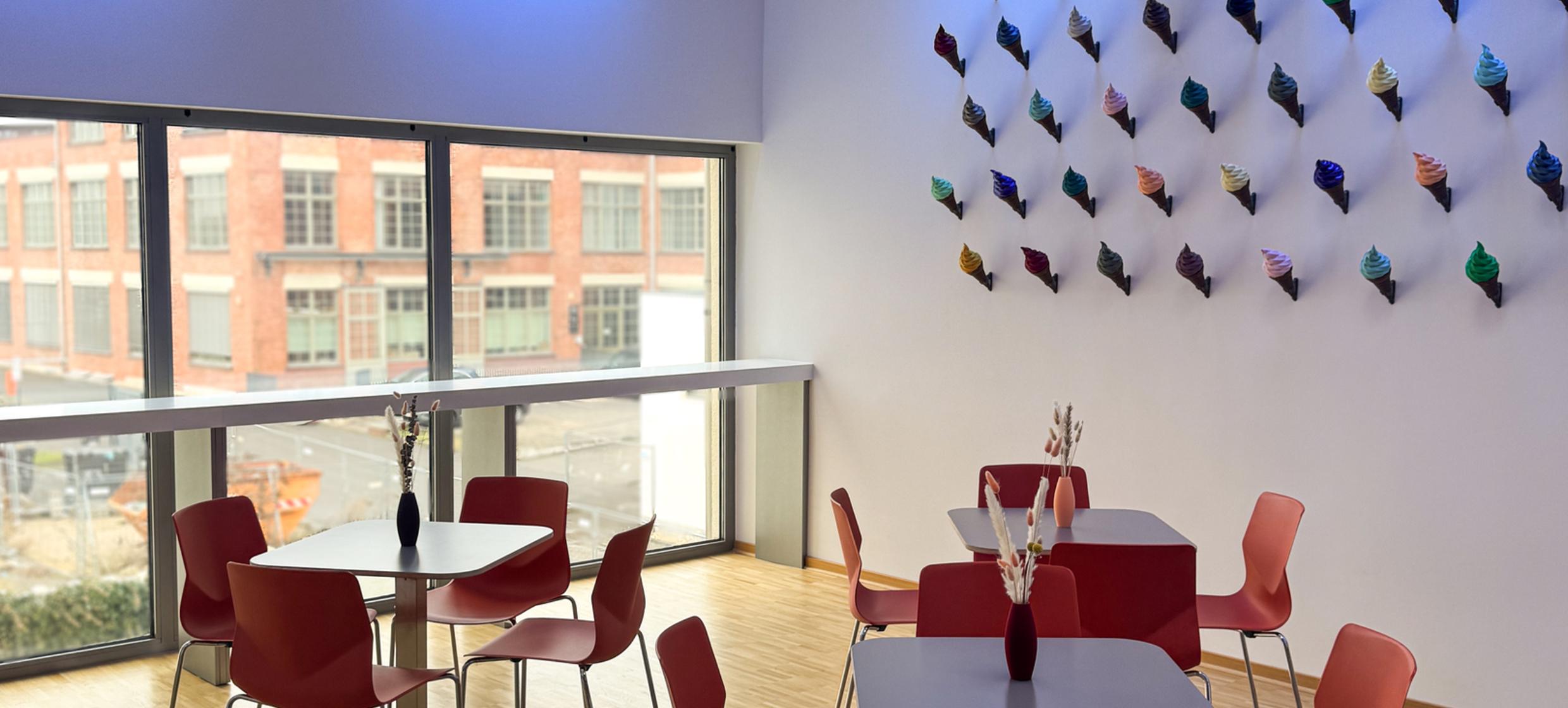 Gläserne 3D Fabrik Bistro in Leipzig 1