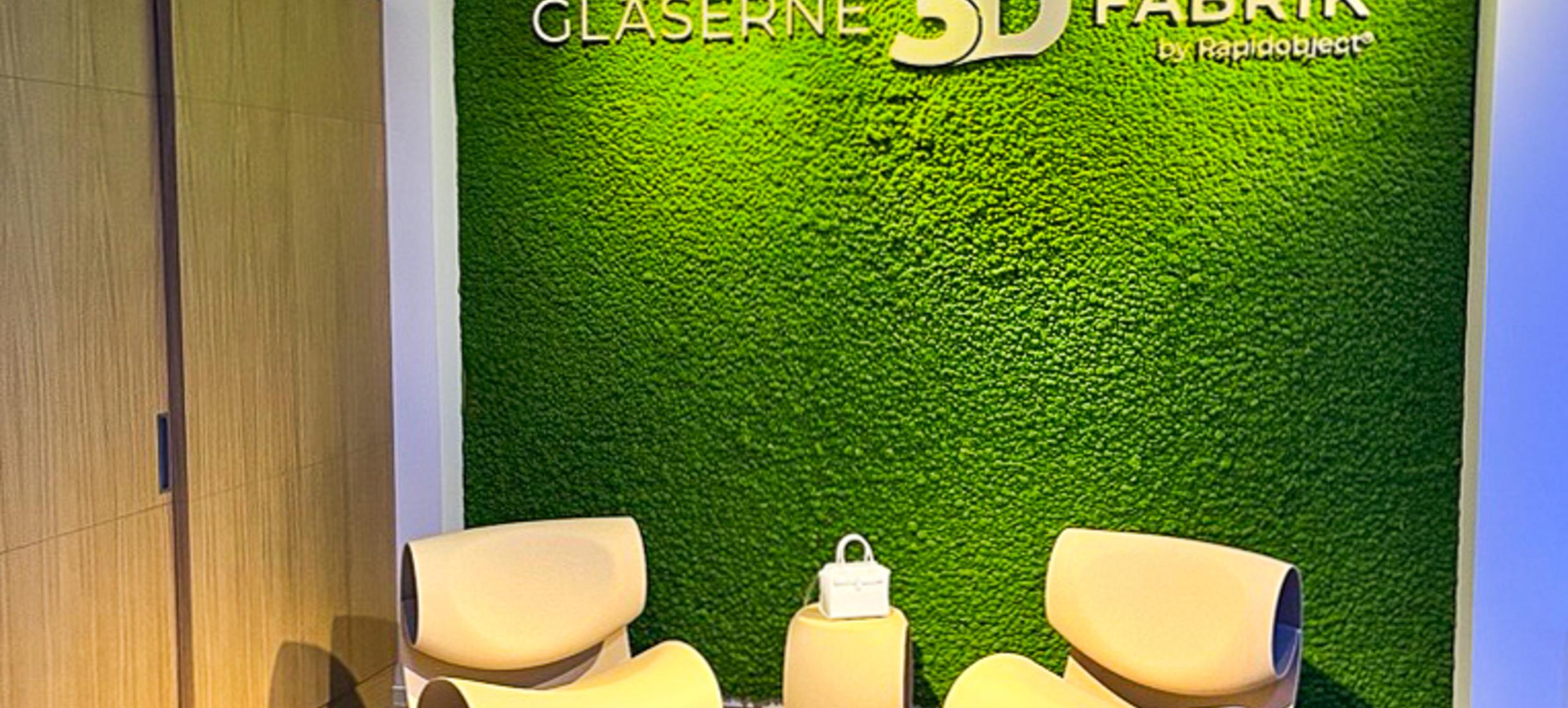 Gläserne 3D Fabrik Showroom 3