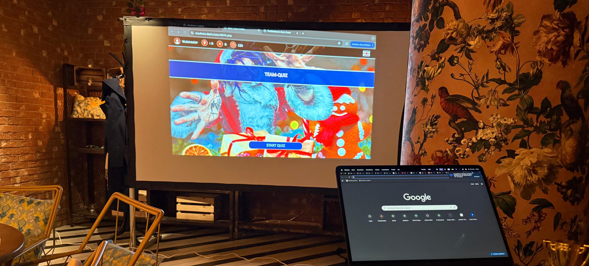 Weihnachts Quizshow in anydoors 1