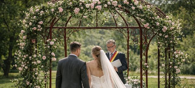 Trauung unter freiem Himmel und Hochzeitsfeier in Schloss Krugsdorf / Krugsdorf 4