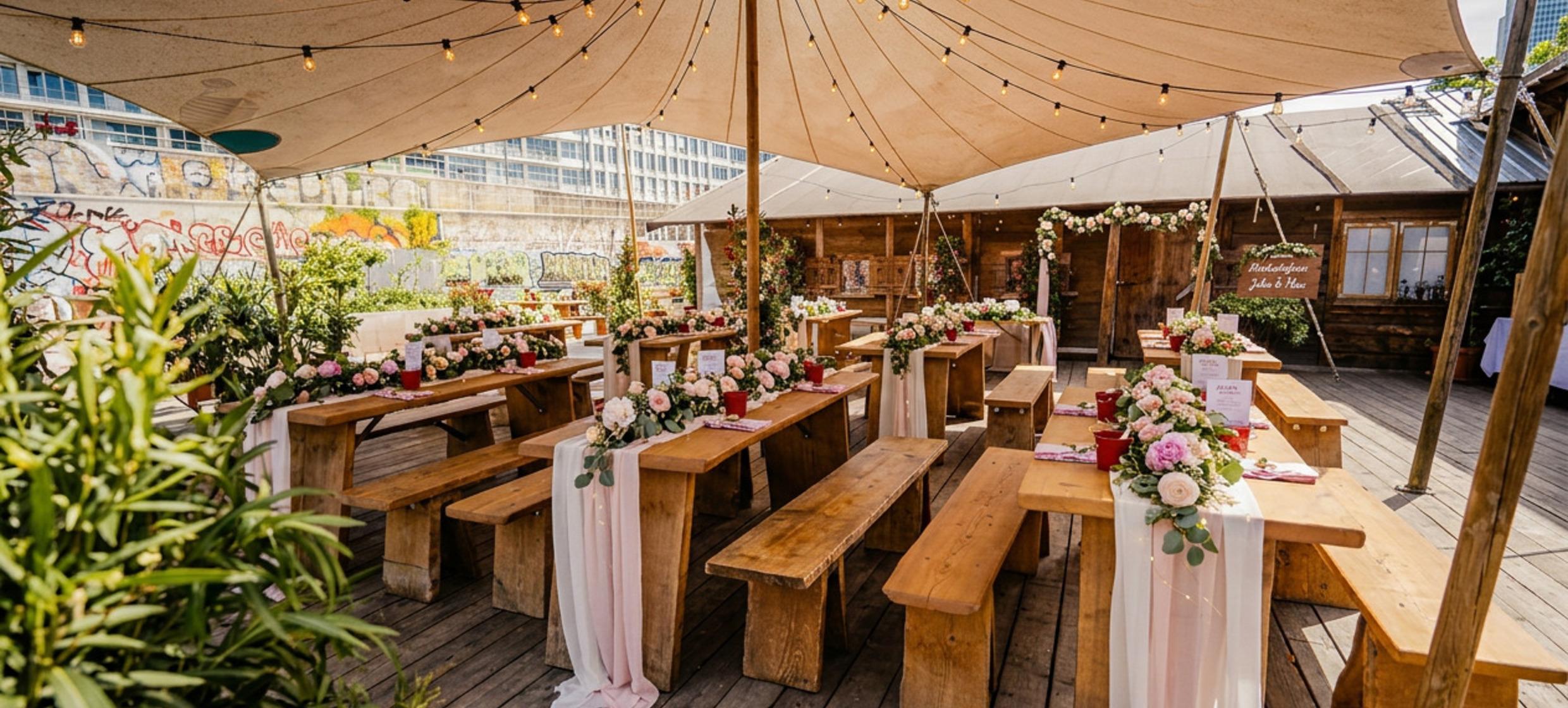 Hochzeitsfeier in der Schwarzen Heidi Fonduehütte in Schwarze Heidi Fonduehütte / Berlin 1