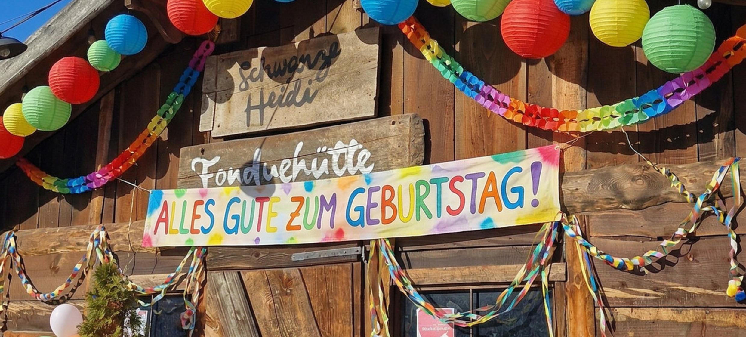 Geburtstagsfeier in der Schwarzen Heidi Fonduehütte in Schwarze Heidi Fonduehütte / Berlin 1