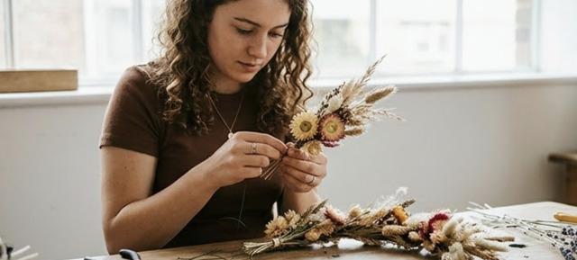 Trockenblumenworkshop in Seventh Studios in Seventh Studios / Köln 2