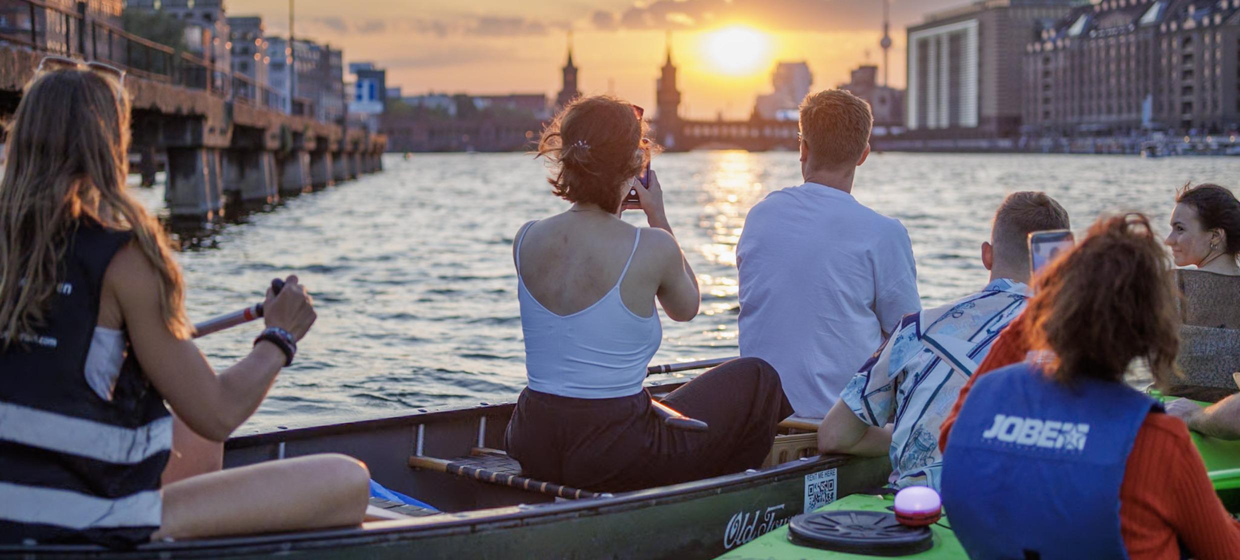 Sunset Kanutour - Berlin vom Wasser aus im Abendlicht 3