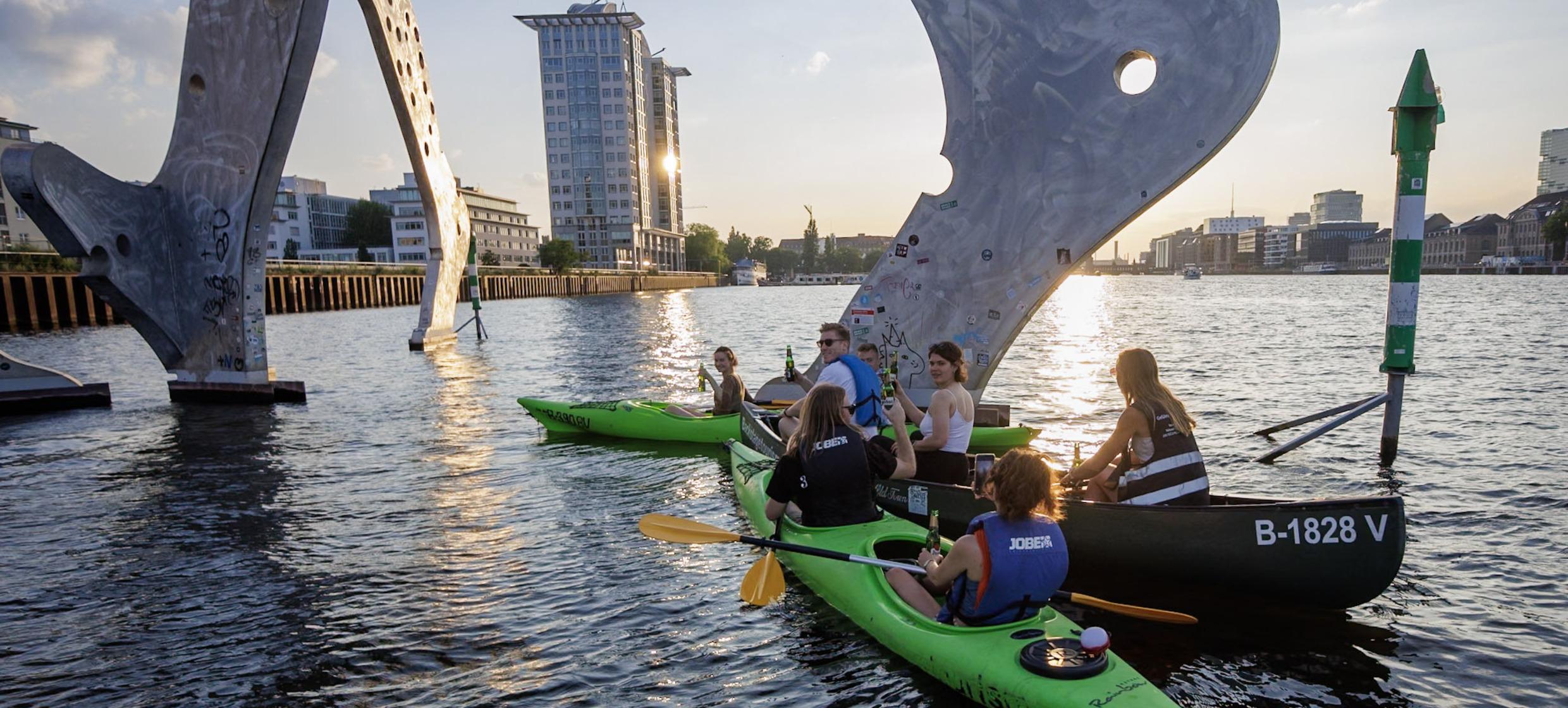 Sunset Kanutour - Berlin vom Wasser aus im Abendlicht 4