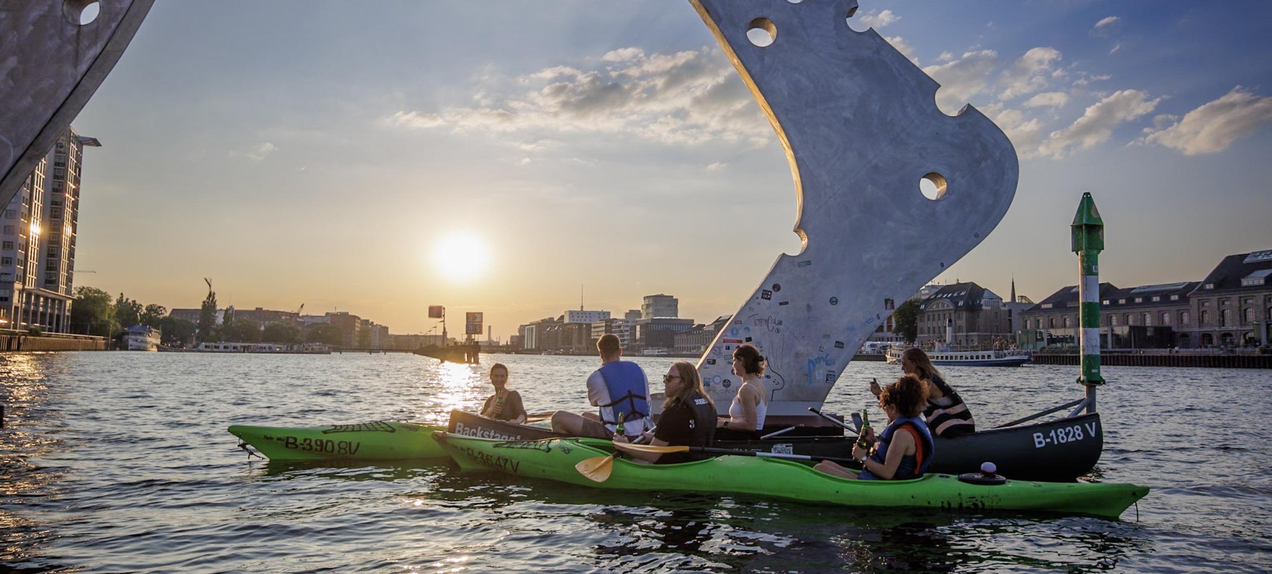 Sunset Kanutour - Berlin vom Wasser aus im Abendlicht 5