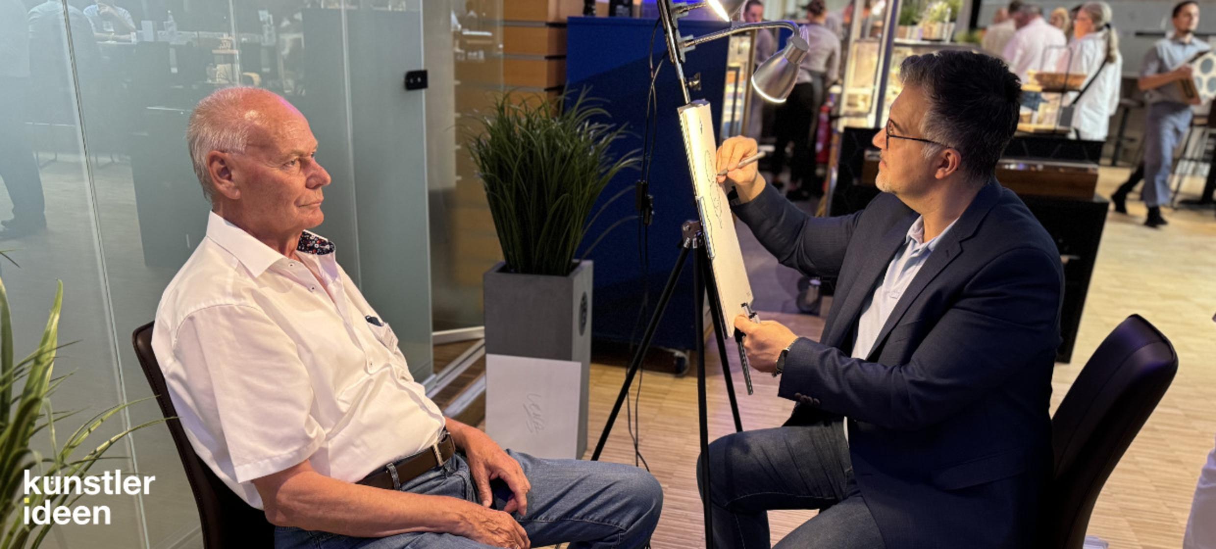 Schnellzeichner als interaktives Event-Highlight in Agentur André Beck – Künstler & Showkonzepte 1