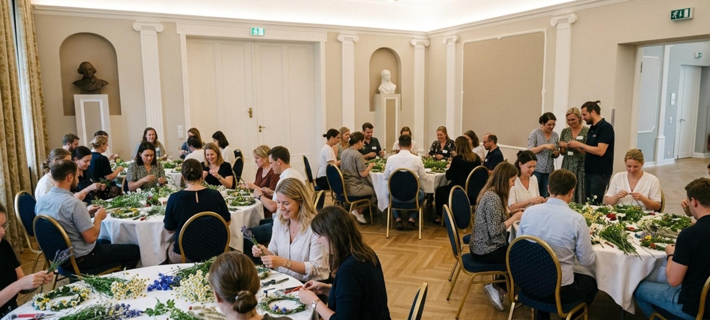 Midsommar-Blumenkranz binden – Logenhaus Berlin 2