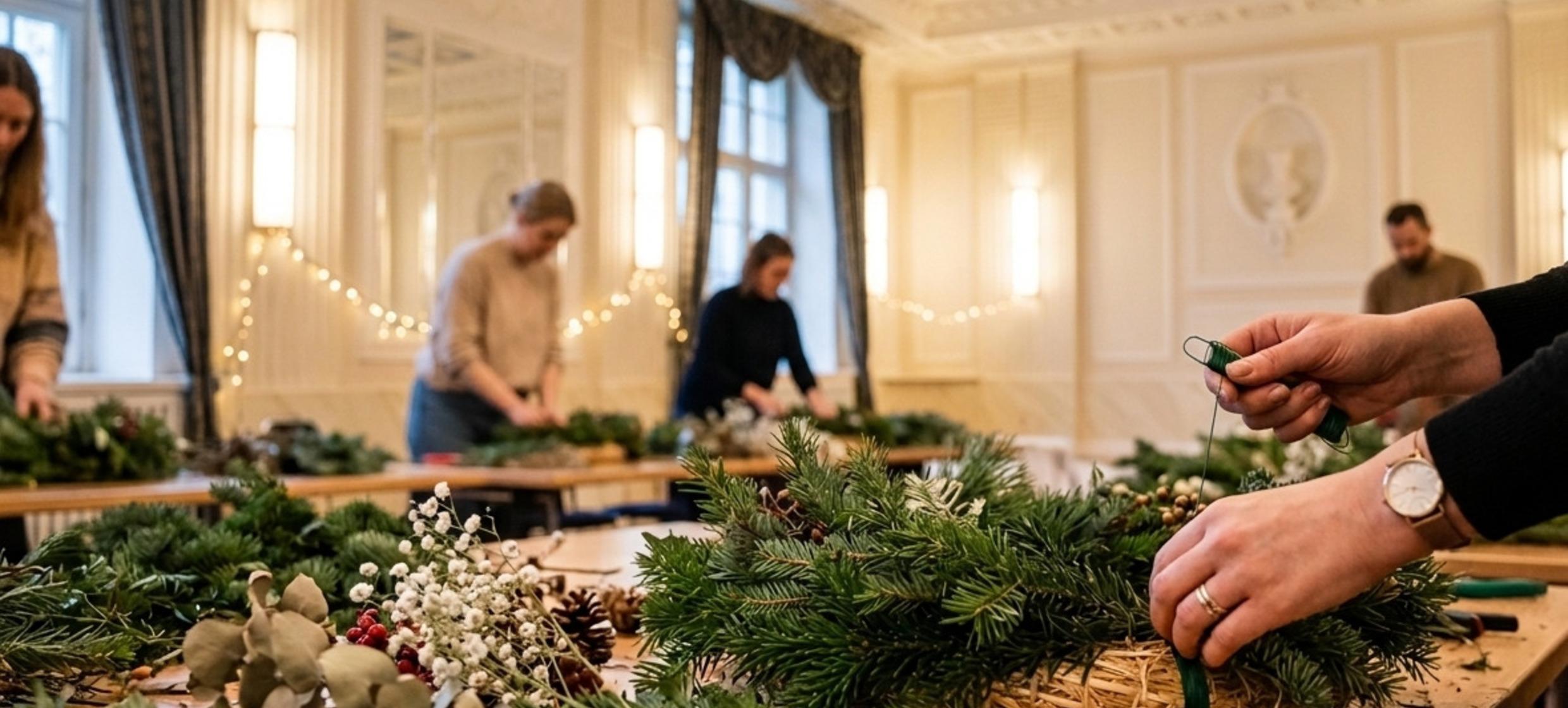 Adventskranz binden – Logenhaus Berlin