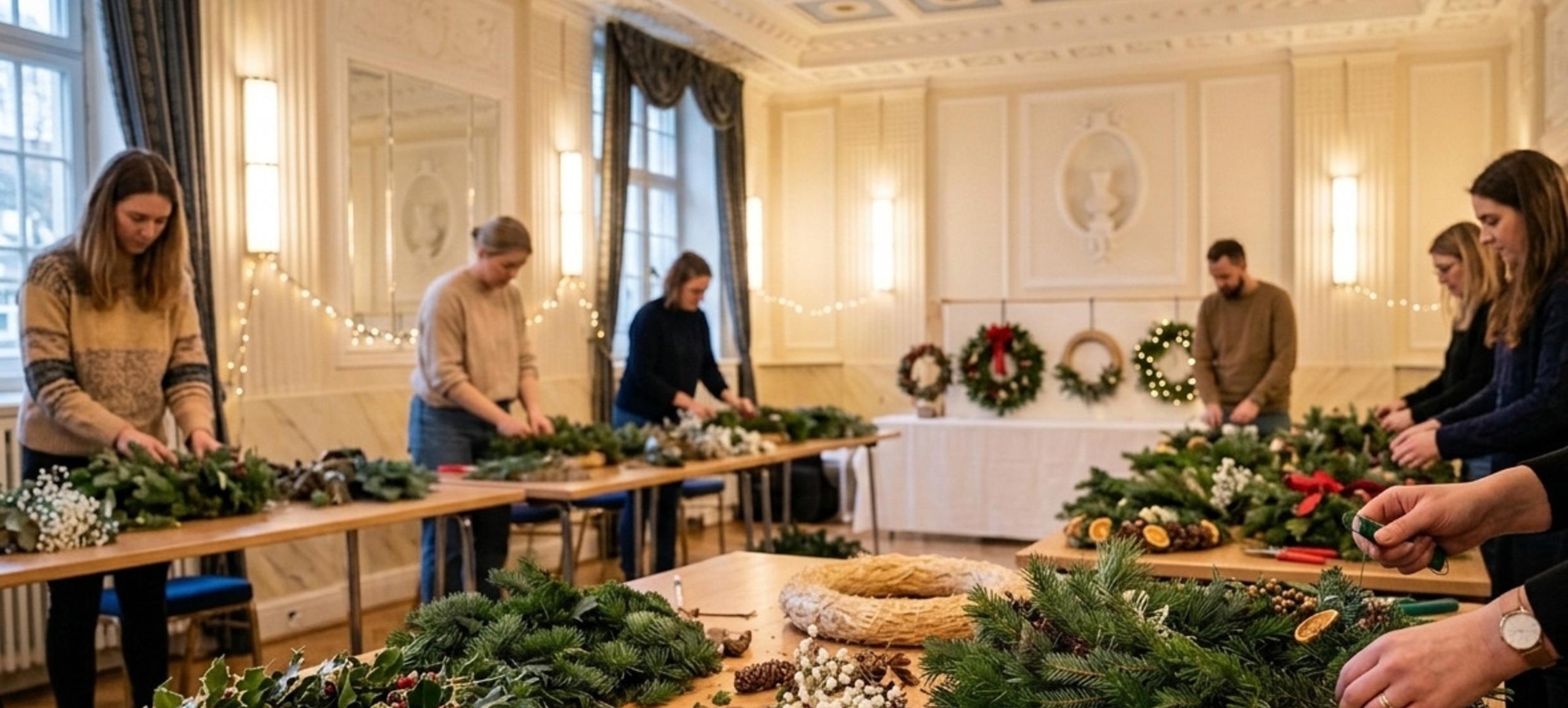 Adventskranz binden – Logenhaus Berlin 3