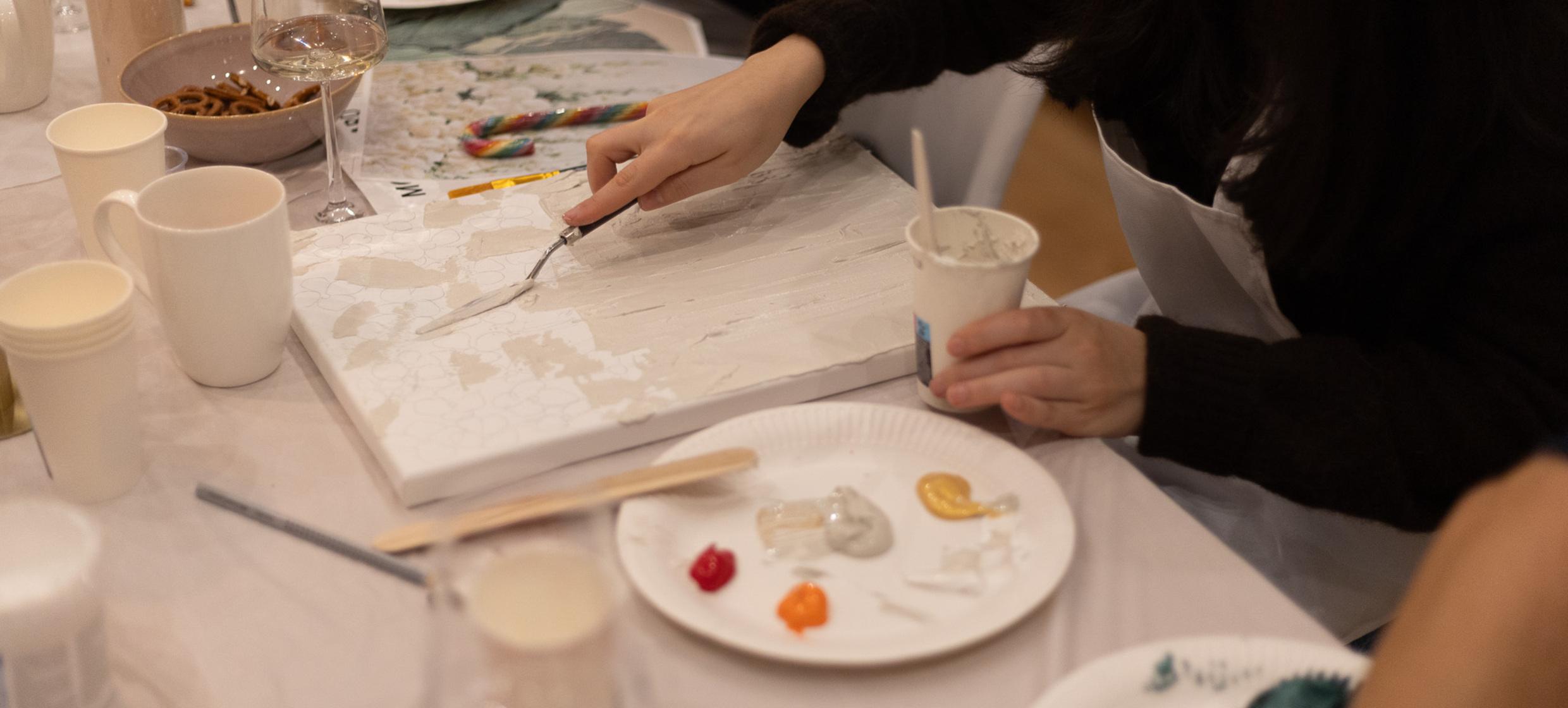 Sip&Paint im PaintNow: 3D-Strukturpaste 6