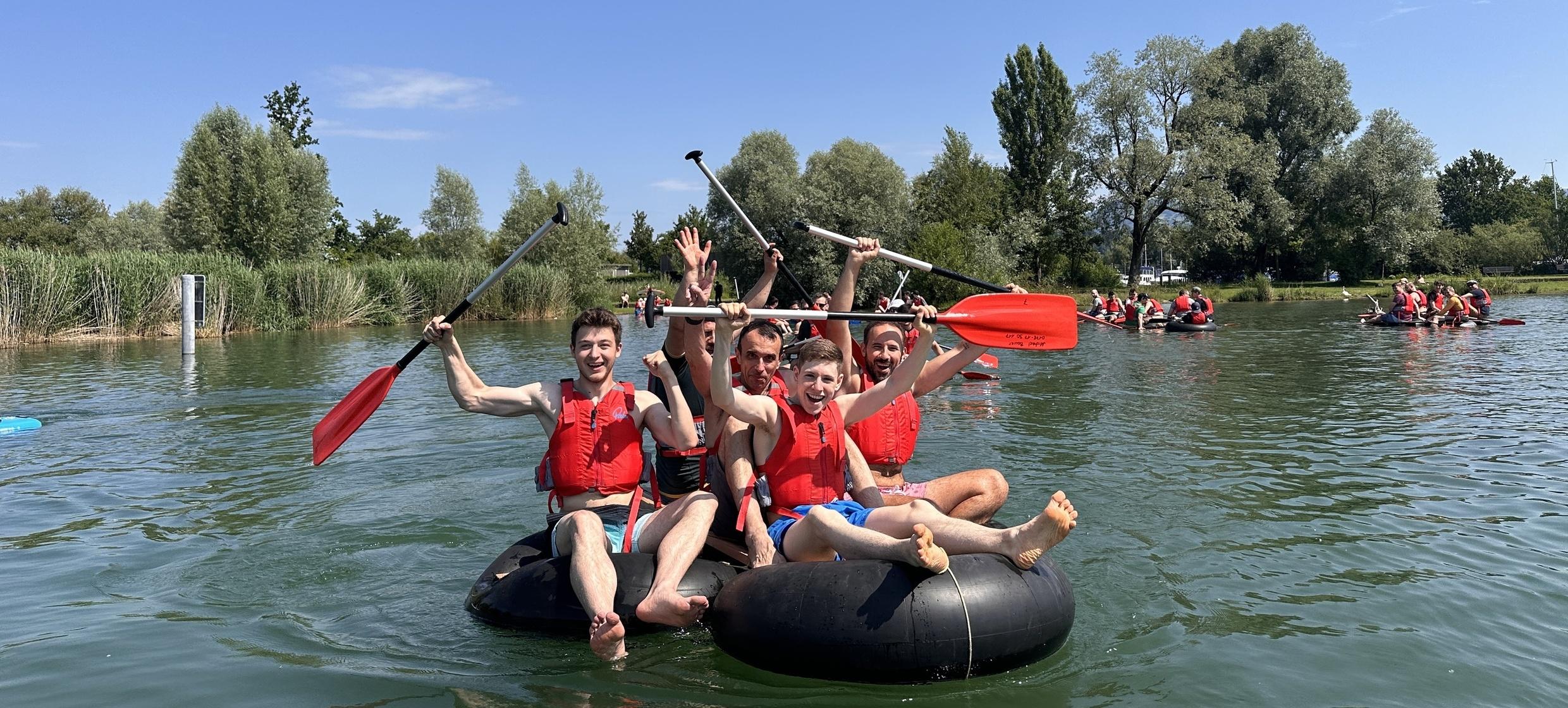 Floßbau-Teamevent am Bodensee in Flossbau Bodensee 1