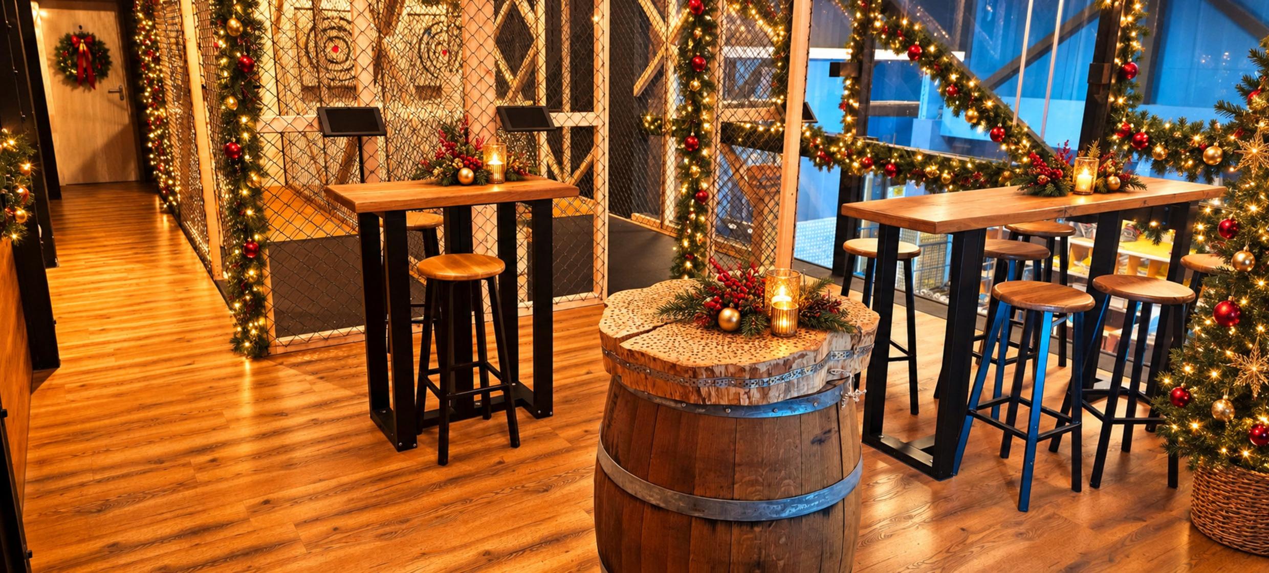Weihnachtsfeier Axtwerfen 6