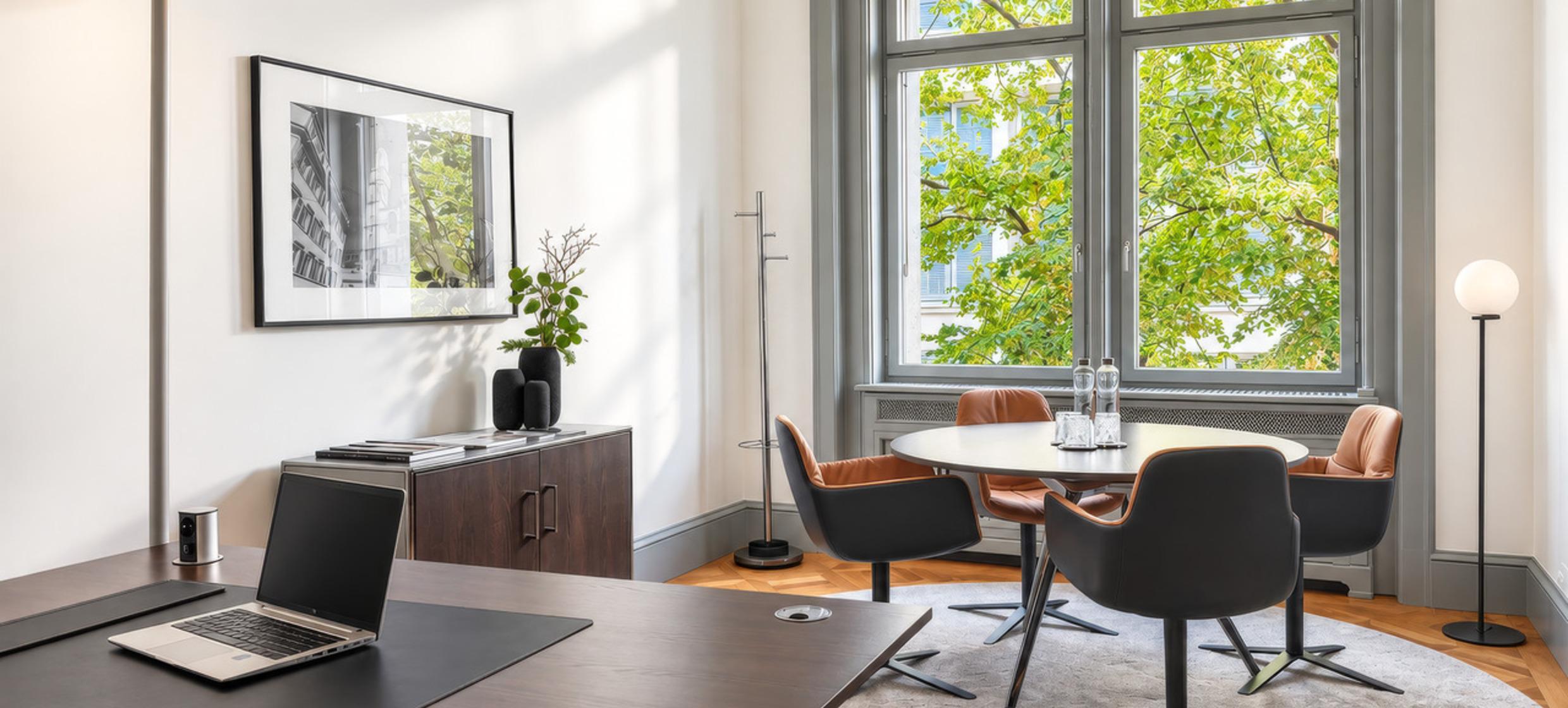 SATELLITE OFFICE Haus Gryffenberg Bahnhofstraße Tagessuite „Sihl“